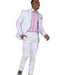 Paisley - Floral Suit (Jacket and Pants) White - Men's Flower Suit