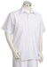 Brilliant Stripes Short Sleeve 2pc Walking Suit Set - White/Black