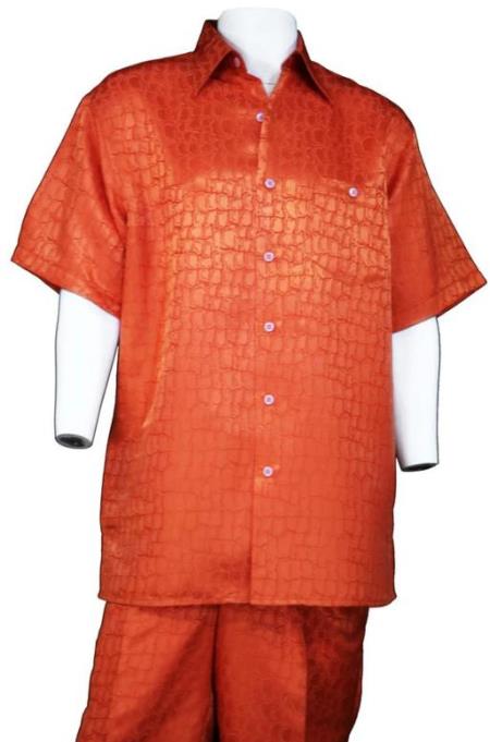 Exotic Skin - Gator - Crocodile Print Shirt and Pants
