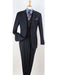 Apollo King Suit Men's Navy Tone on Tone Stripe 5 Button Pleated Pants