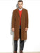 Mens Topcoat Mens Light Brown - Coffee - Vecuna  Overcoat