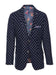 Navy White Dot Suit
