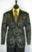 Men'S Gold Suit - Perfect For Prom - Church Business Black - Gold