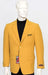 Poplin Fabric Pacelli Solid 2 Button Mustard Blazer BLAIR-70027
