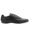 Men's Sneaker Black Genuine Ostrich and Soft Calf