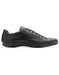 Men's Sneaker Black Genuine Ostrich and Soft Calf