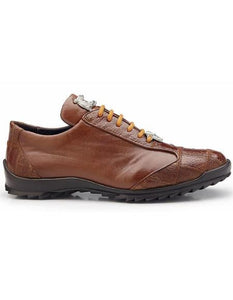 Men's Sneaker Honey Ostrich and Calfskin