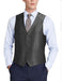 Men's Suit Vest Black (Shark Skin)