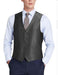 Men's Suit Vest Black (Shark Skin)