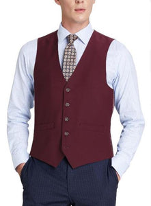 Men's Suit Vest Burgundy