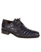 Mezlan Brand Mezlan Men's Dress Shoe Sale Men's Authentic Navy Blue Crocodile Skin Shoes