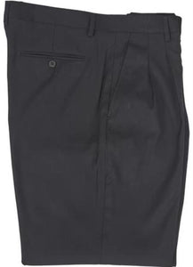 Double Pleated Pants 01-Black