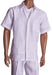 Walking Suit Men's White linen shirt/pant set Finer quality Shirt