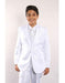 Suit For Teenager White w/ White Shirt
