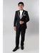 Suit For Teenager Black With White Trim