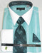 Mens Fashion Dress Shirts and Ties Mint Colorful Men's Dress Shirt