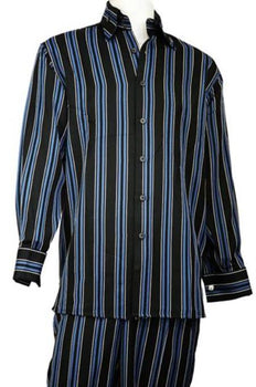 Black Long Sleeve 2pc Walking Leisure Suit