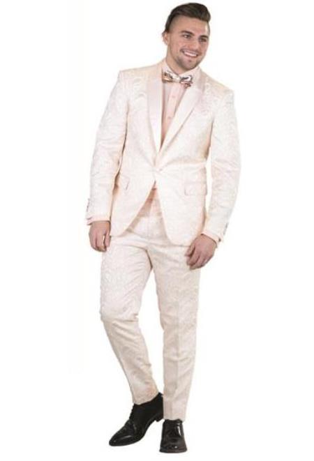 Champagne Suit Champagne Color - Off White - Ivory - Cream Suit
