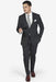 Men's Navy Pin Stripe Slim Fit Side vents Suit