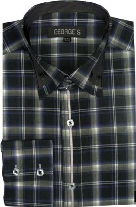 Patterned Dress Shirt