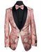 Rose Gold Blazer - Rose Gold Tuxedo Jacket + Free Matching Bow Tie