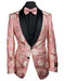 Rose Gold Blazer - Rose Gold Tuxedo Jacket + Free Matching Bow Tie