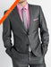 Package Combo Charcoal Grey Suit Including Pink Shirt and Tie Grey