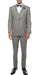 Prom Tuxedo - Wedding Tuxedo Celio Grey 3-Piece Slim Fit Notch Lapel Tuxedo