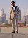 Prom Tuxedo - Wedding Tuxedo Luna Grey 3-Piece Slim Fit Peak Lapel Tuxedo