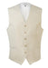 Mens Linen Vest Five Plastic Button Front Beige Vest - Beach Wedding