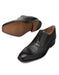 Mezlan Brand Mezlan Men's Dress Shoes Sale Mezlan Shoes Black Deerskin and Polished Calfskin Shoes