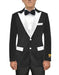 Black and White Lapel Velvet Blazer - Velvet Tuxedo + Matching Bowtie