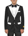 Black and White Lapel Velvet Blazer - Velvet Tuxedo + Matching Bowtie