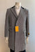 Men's Overcoat - Peak Lapel 1920s Style Car Coat Three Quarter By Albereto Nardon + White and Black
