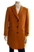 Men's Overcoat - Three Quarter Car coat + Orange