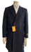 Men's Overcoat - Three Quarter Car Coat + Black