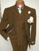 Men's Two Button Single Breasted Notch Lapel Suit Tan