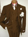 Men's Two Button Single Breasted Notch Lapel Suit Beige