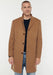 Men's Three Button Notch Label Topcoat in Wool-cashmere Toffee