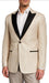 Champagne Tuxedo - Tan Tuxedo - Mens Velvet Blazer With Matching Bowtie - Slim Fit