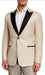 Champagne Tuxedo - Tan Tuxedo - Mens Velvet Blazer With Matching Bowtie - Slim Fit