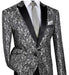 Mens Silver Pattern Blazer