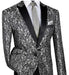 Mens Silver Pattern Blazer