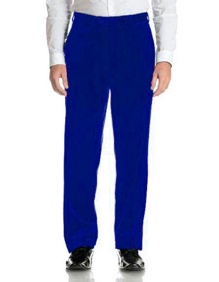 royal blue dress pants for men Concitor Mens Dress Pant Trousers Flat Front Solid Mix Multi Color Design