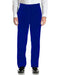 Mens Royal Blue Velvet Flat Front Modern Fit Pant