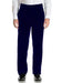 Mens Dark Navy Blue Velvet Flat Front Modern Fit Pant