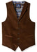 Mens Vest Taupe