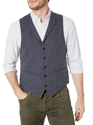 Mens Vest Blue