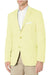 Mens Chambray Sportcoat - Chambray Blazer - Summer Cotton Blazer Light Yellow - Lemon Color