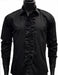 Mens Classic Ruffle Tuxedo Shirt in Black